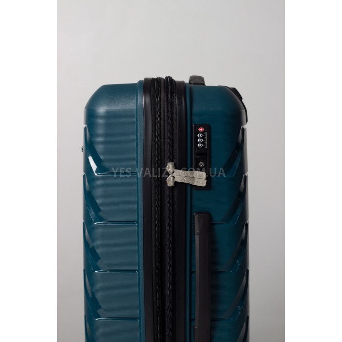 Набір валіз Франція (L M S-3шт) поліпропілен зелений/Snowball 33603, фото 9