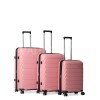Набор чемоданов Франция (L M S-3шт) полипропилен пудра/Snowball 33603, фото 12