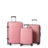 Набор чемоданов Франция (L M S-3шт) полипропилен пудра/Snowball 33603, фото 11