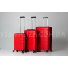Набір валіз Франція (L M S-3шт) поліпропілен червоний/Snowball 33603, фото 10