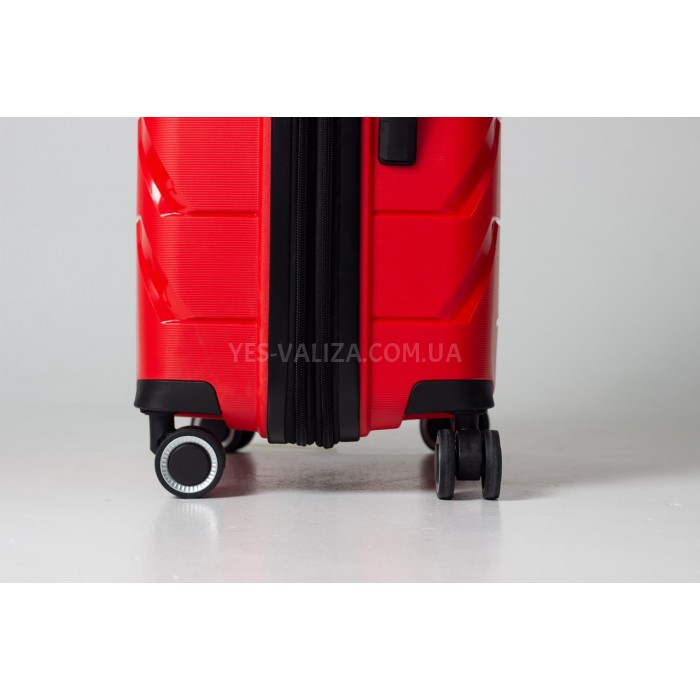 Набір валіз Франція (L M S-3шт) поліпропілен червоний/Snowball 33603, фото 7