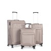 Набір валіз Франція (L M S-3шт) тканина бежевий/Snowball 87303, фото 10