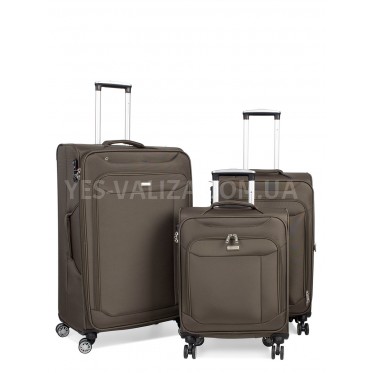 Набір валіз Франція (L M S-3шт) тканина хакі/Snowball 87303