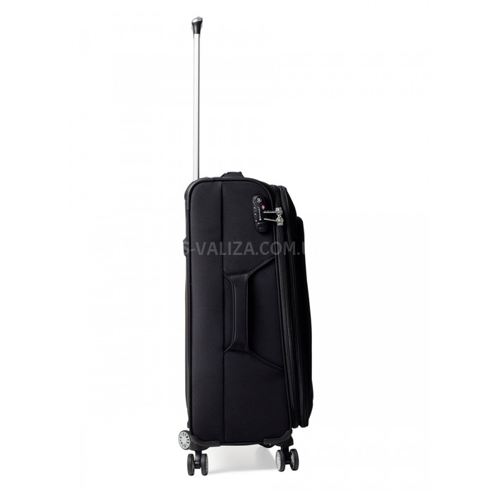 Набір валіз Франція (L M S-3шт) тканина чорний/Snowball 87303, фото 5