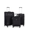 Набор чемоданов Франция (L M S-3шт) ткань чёрный/Snowball 87303, фото 11