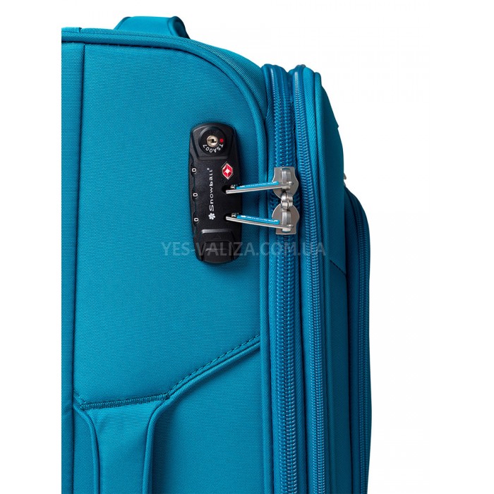 Набор чемоданов Франция (L M S-3шт) ткань бирюза/Snowball 87303, фото 5