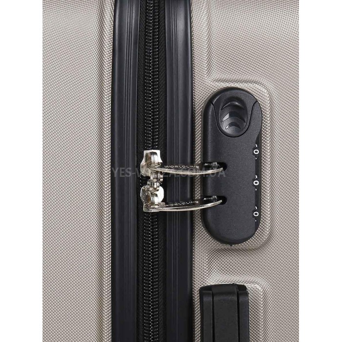 Набір валіз Франція (L M S-3шт) шампань/Worldline 625, фото 8