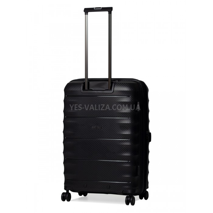 Набір валіз Франція (L M S-3шт) поліпропілен чорний/Airtex 242, фото 4