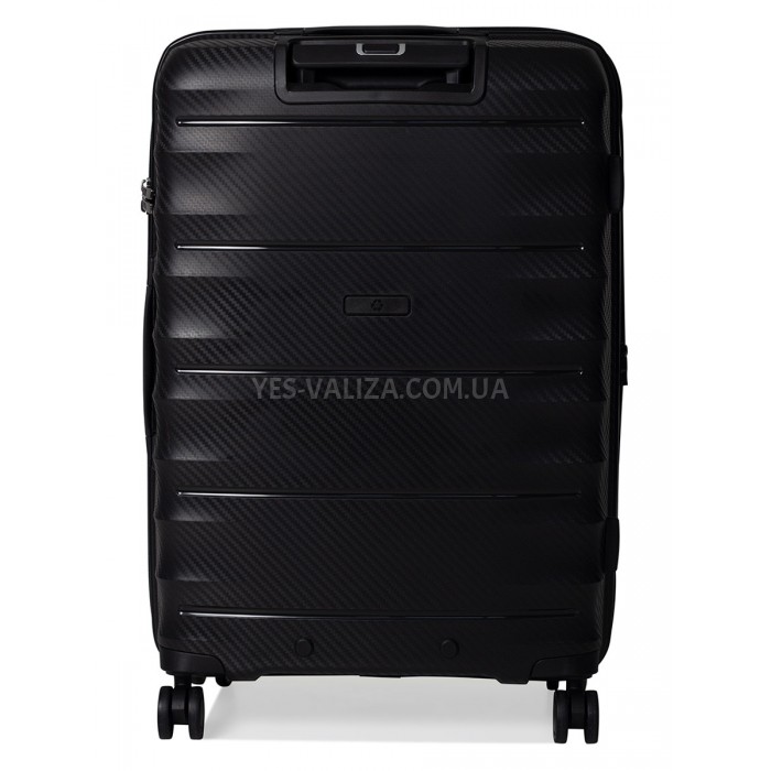 Набір валіз Франція (L M S-3шт) поліпропілен чорний/Airtex 242, фото 5