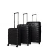 Набор чемоданов Франция (L M S-3шт) полипропилен чёрный/Airtex 242, фото 11