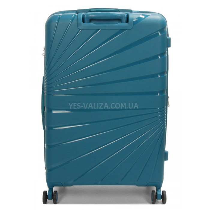 Чемодан большой полипропилен зелёный 75х48х31+5/108л/4.3кгWorldline287, фото 3