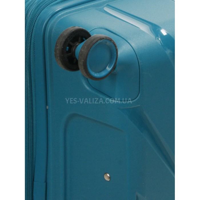 Валіза велика поліпропілен зелена 75х48х31+5/108л/4.3кг/Worldline 287, фото 8