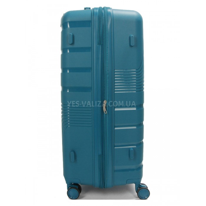 Чемодан большой полипропилен зелёный 75х48х31+5/108л/4.3кгWorldline287, фото 4