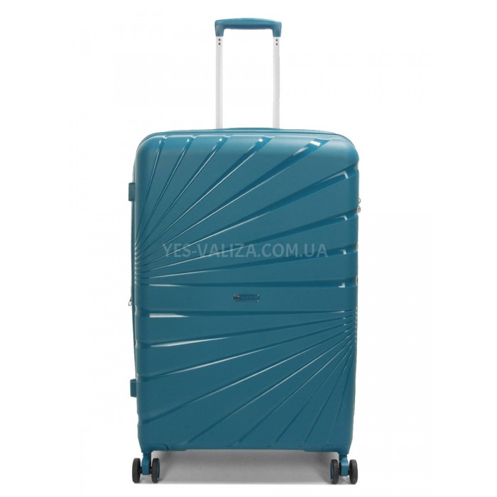 Чемодан большой полипропилен зелёный 75х48х31+5/108л/4.3кгWorldline287, фото 1