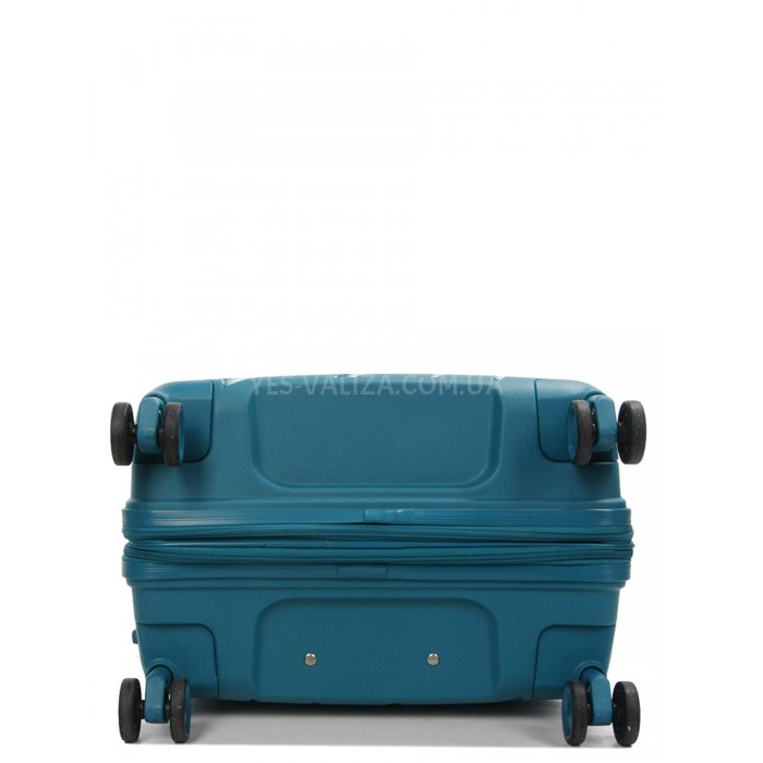 Валіза середня М поліпропілен зелена 65х43х27+5/72л/3.5кг/Worldline287, фото 7