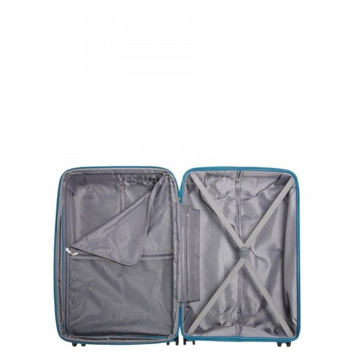 Валіза середня М поліпропілен зелена 65х43х27+5/72л/3.5кг/Worldline287, фото 9