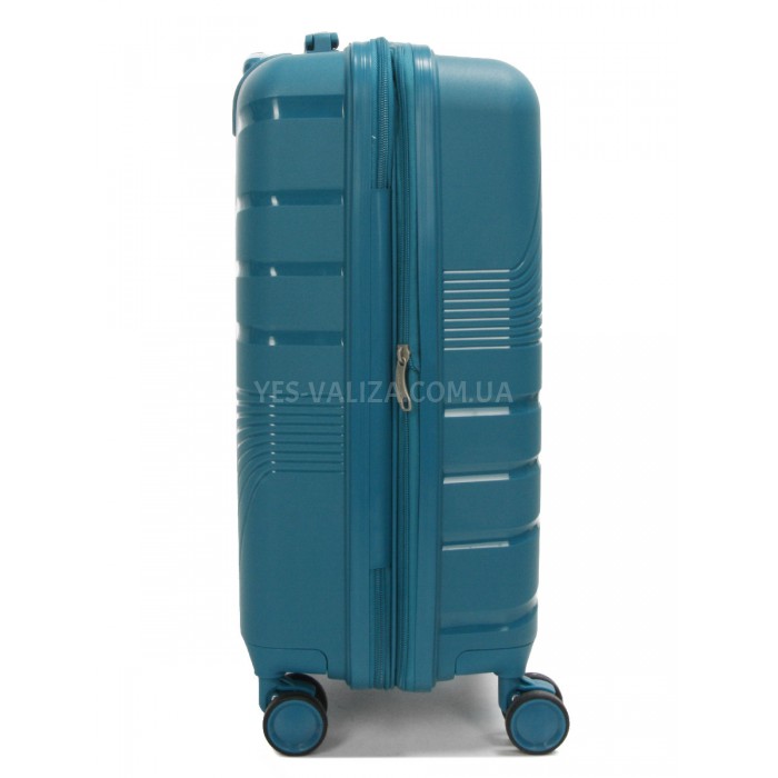 Чемодан малый S полипропилен зелёный 55х38х24+5/47л/2.8кг/Worldline287, фото 5