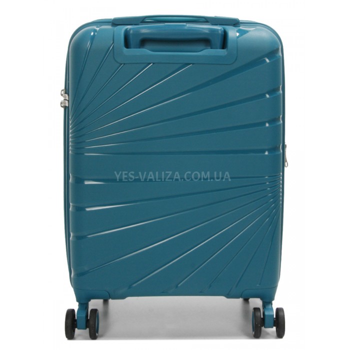 Чемодан малый S полипропилен зелёный 55х38х24+5/47л/2.8кг/Worldline287, фото 3