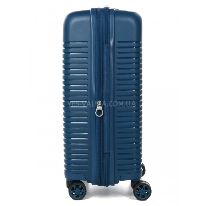 Валіза мала S поліпропілен синя 55х37х21(+5)см/46л/3.7кг/Airtex 642, фото 5