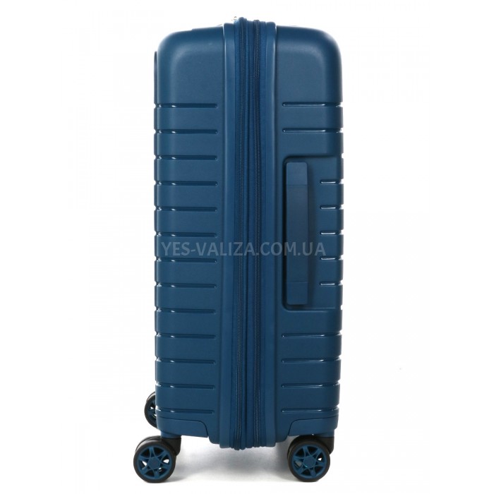 Валіза мала S поліпропілен синя 55х37х21(+5)см/46л/3.7кг/Airtex 642, фото 4
