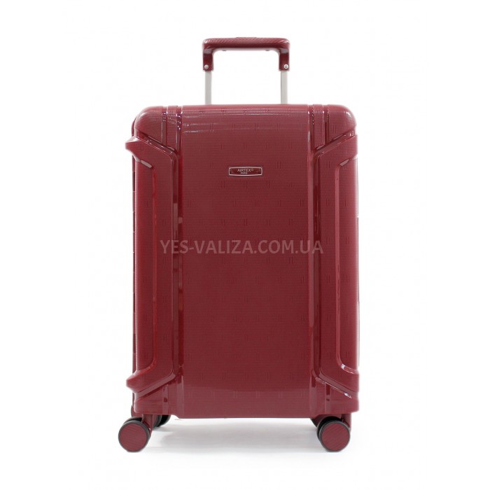 Валіза мала S поліпропілен червона 55х36х21см/33л/3.45кг/Airtex 645, фото 2