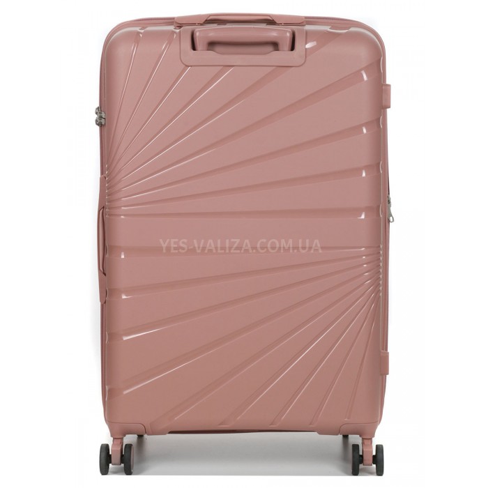Чемодан большой L полипропилен пудра 75х48х31+5/108л/4.3кгWorldline287, фото 3