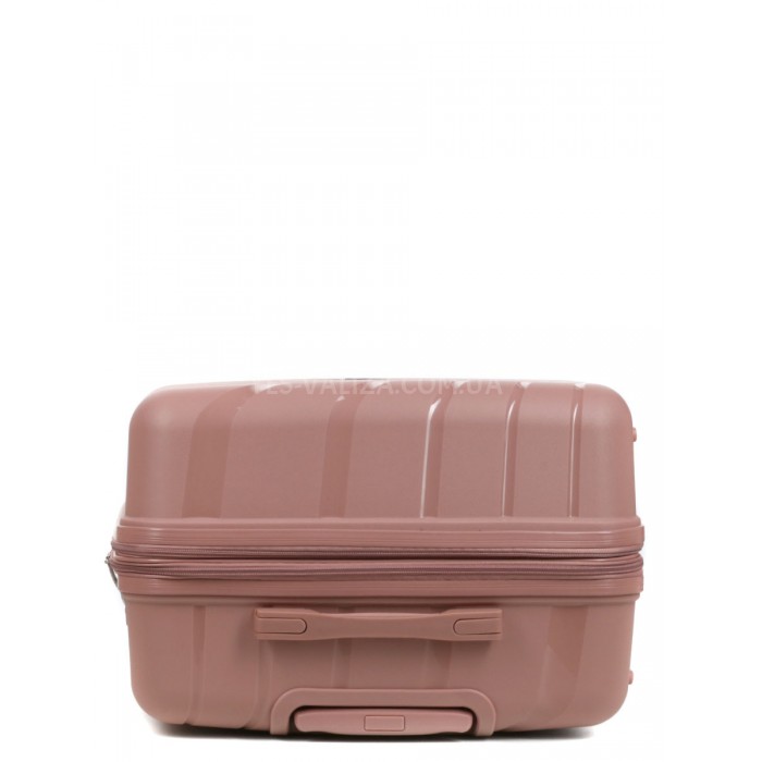 Валіза велика L поліпропілен пудра 75х48х31+5/108л/4.3кг/Worldline 287, фото 6