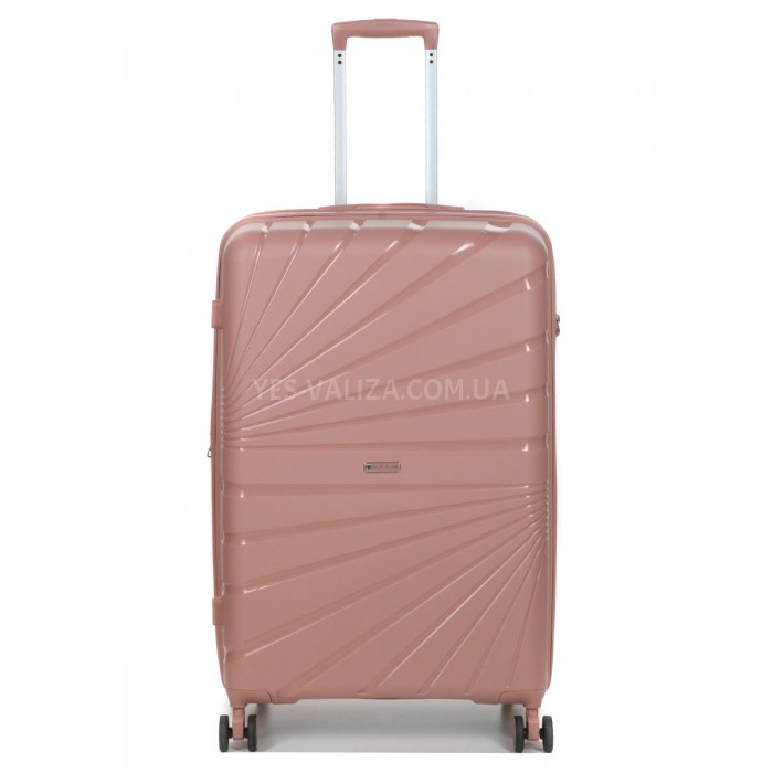 Чемодан большой L полипропилен пудра 75х48х31+5/108л/4.3кгWorldline287, фото 1