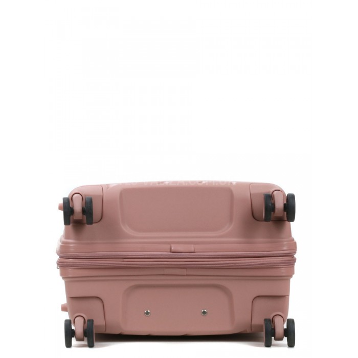 Валіза середня М поліпропілен пудра 65х43х27+5/72л/3.5кг/Worldline 287, фото 7