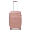 Чемодан средний М полипропилен пудра 65х43х27+5/72л/3.5кг/Worldline287, фото 11