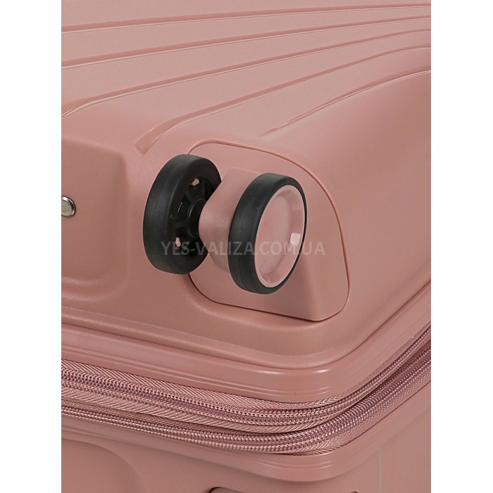 Чемодан малый S полипропилен пудра 55х38х24+5/47л/2.8кг/Worldline 287, фото 8
