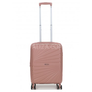Чемодан малый S полипропилен пудра 55х38х24+5/47л/2.8кг/Worldline 287
