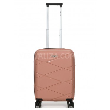 Валіза мала S поліпропілен пудра 55х38х24(+5)см/49л/3кг/Worldline 289