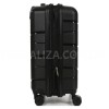 Валіза мала S поліпропілен чорна 55х38х24(+5)см/49л/3кг/Worldline 289, фото 16