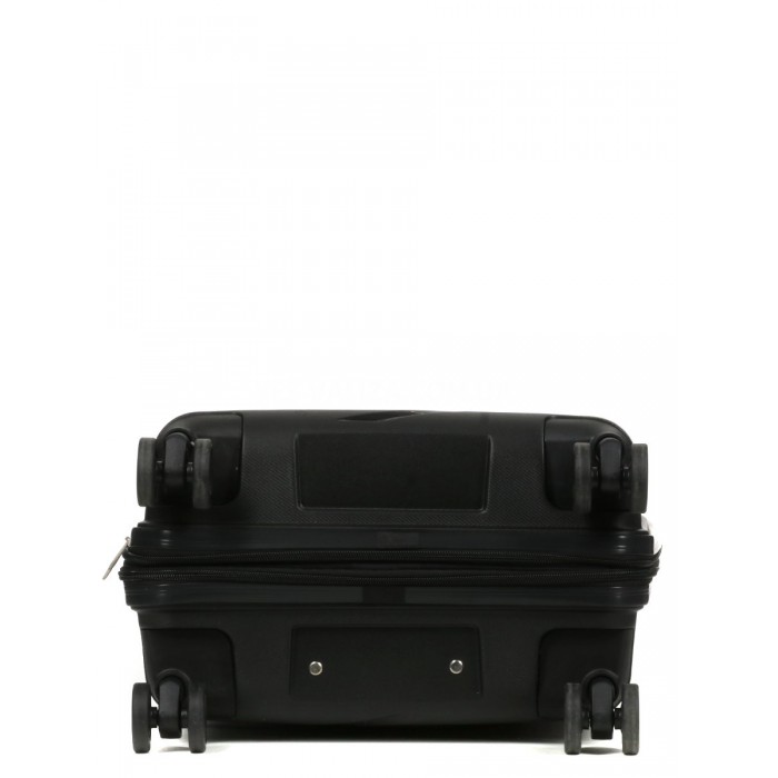 Валіза мала S поліпропілен чорна 55х38х24(+5)см/49л/3кг/Worldline 289, фото 8