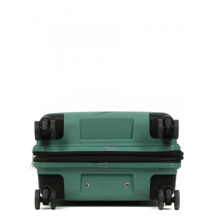 Валіза мала S поліпропілен зелена 55х38х24(+5)см/49л/3кг/Worldline 289, фото 7