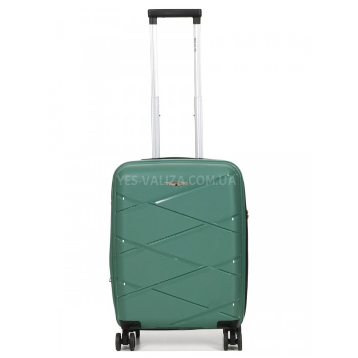 Чемодан малый S полипропилен зелёный 55х38х24+5см/49л/3к/Worldline 289, фото 1