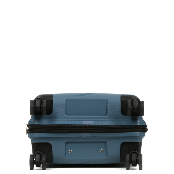 Чемодан малый S полипропилен синий 55х38х24+5см/49л/3кг/Worldline 289, фото 7