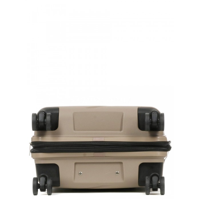 Валіза мала S поліпропілен беж 55х38х24(+5)см/49л/3кг/Worldline 289, фото 5