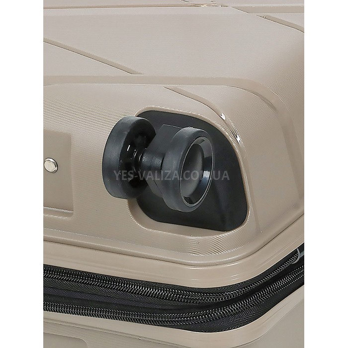 Валіза мала S поліпропілен беж 55х38х24(+5)см/49л/3кг/Worldline 289, фото 8