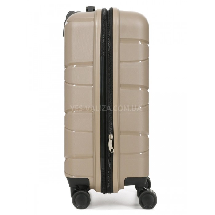 Чемодан малый S полипропилен беж 55х38х24(+5)см/49л/3кг/Worldline 289, фото 7