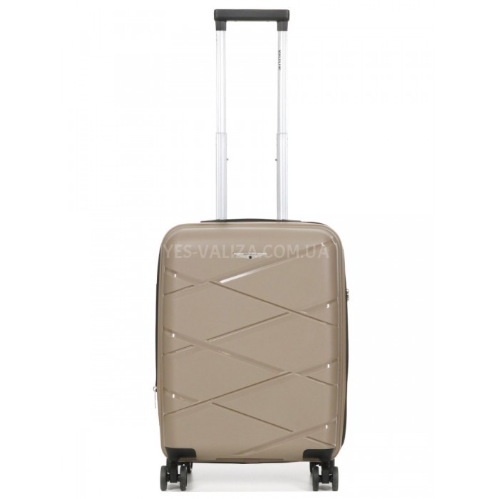 Чемодан малый S полипропилен беж 55х38х24(+5)см/49л/3кг/Worldline 289, фото 1