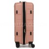 Валіза середня М поліпропілен пудра 65х44х28+5/77л/3.4кг/Worldline 289, фото 14