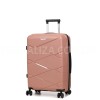 Валіза середня М поліпропілен пудра 65х44х28+5/77л/3.4кг/Worldline 289, фото 12
