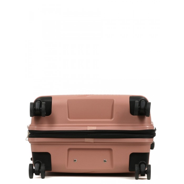 Валіза середня М поліпропілен пудра 65х44х28+5/77л/3.4кг/Worldline 289, фото 6