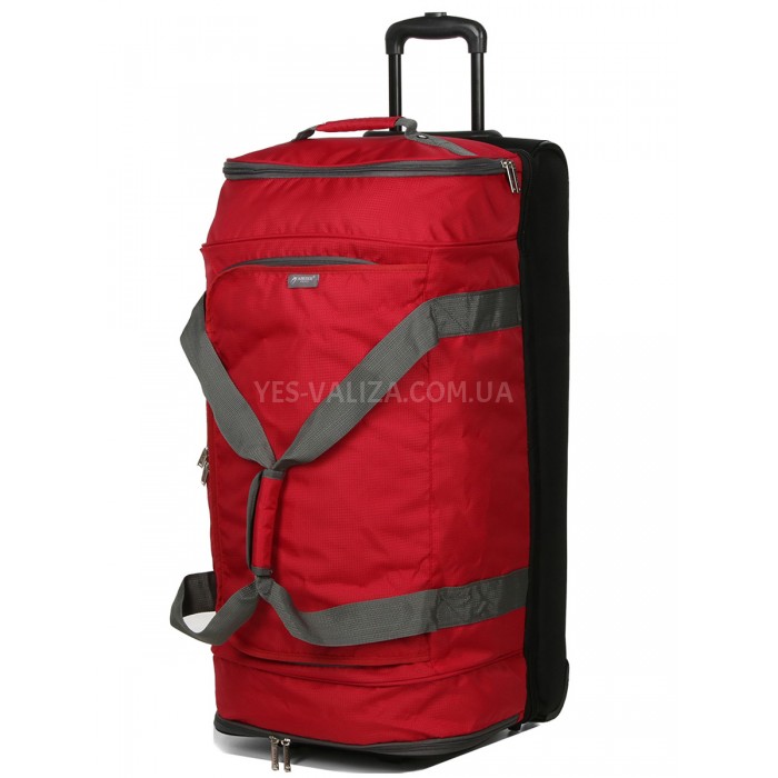 Сумка на колесах велика L червона 80х40х37см/117л/3.1кг/Airtex 819-80, фото 1