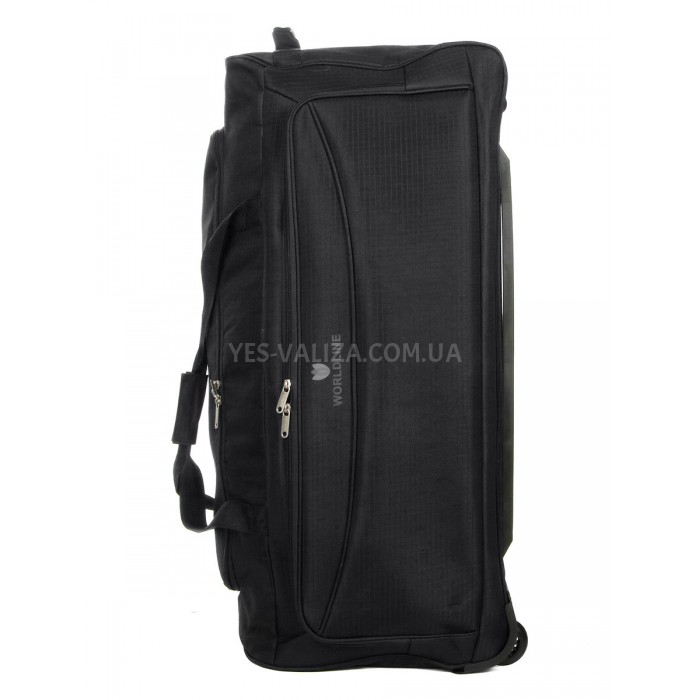 Сумка на колёсах гигант XL чёрная 85х36х38/116л/2.7кг/Worldline 898-85, фото 6