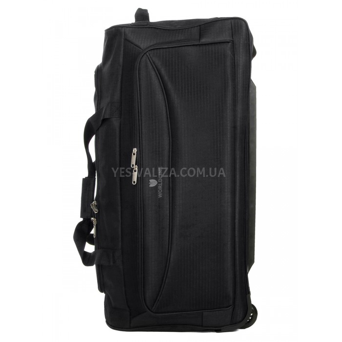 Сумка на колесах велика L чорна 75x34x36см/92л/2.4кг/Worldline 898-75, фото 5