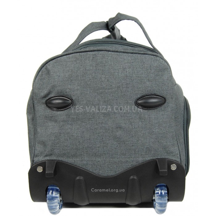 Сумка на колесах мала S сіра 55x28x30см/46л/2.2кг/Airtex 823-55, фото 8