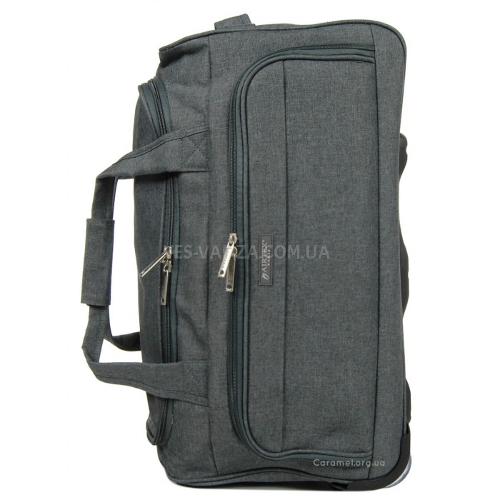 Сумка на колесах мала S сіра 55x28x30см/46л/2.2кг/Airtex 823-55, фото 4